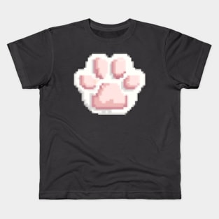 Pixel cat paw Kids T-Shirt